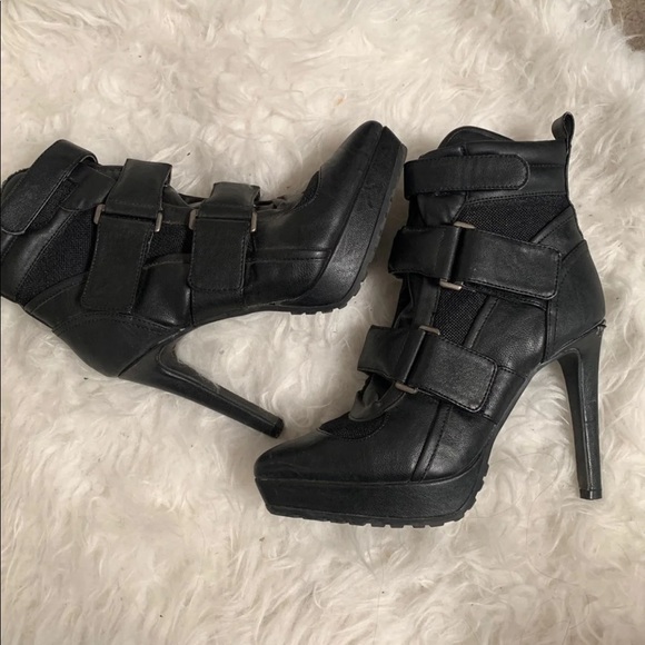 Zara Shoes Buckled Track Sole Boot Pump Poshmark